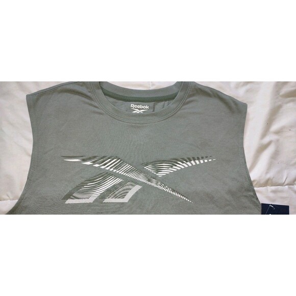 NWT Sz Medium Reebok Mens Multi Sports Tank Top  Shirt Duck Green - Picture 2 of 5